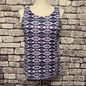 Chico's Size M Blue & White Tank
